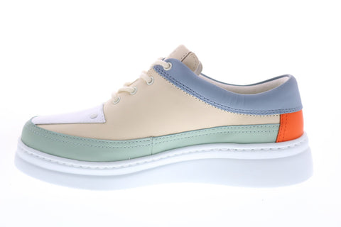 Camper TWS K200866-005 Womens Beige Leather Lace Up Euro Sneakers Shoes