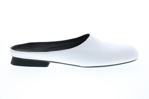 Camper Casi Myra K200871-002 Womens White Leather Slip On Heels Mules Shoes