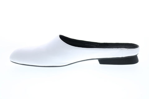 Camper Casi Myra K200871-002 Womens White Leather Slip On Heels Mules Shoes