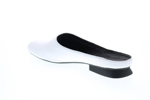 Camper Casi Myra K200871-002 Womens White Leather Slip On Heels Mules Shoes