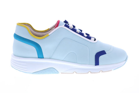 Camper TWS K200893-001 Womens Blue Leather Lace Up Euro Sneakers Shoes