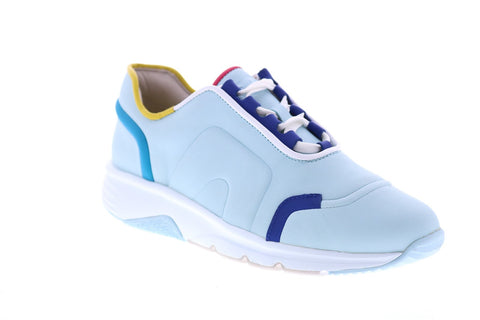 Camper TWS K200893-001 Womens Blue Leather Lace Up Euro Sneakers Shoes