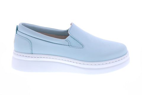 Camper Runner Up K200894-003 Womens Blue Leather Loafers & Slip Ons Boat Shoes