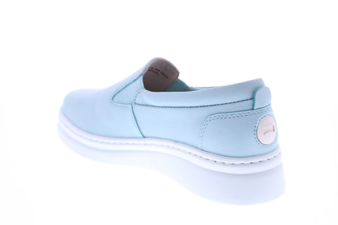 Camper Runner Up K200894-003 Womens Blue Leather Loafers & Slip Ons Boat Shoes