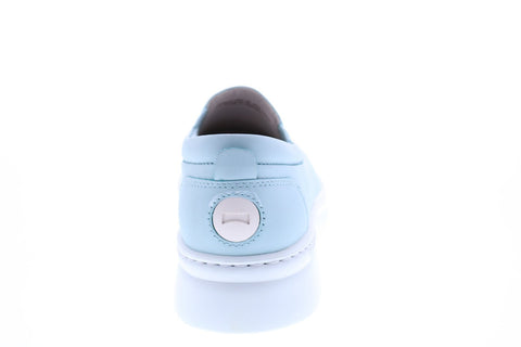 Camper Runner Up K200894-003 Womens Blue Leather Loafers & Slip Ons Boat Shoes