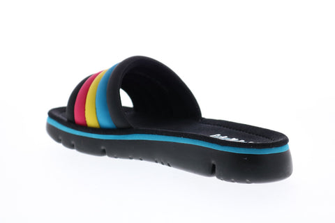 Camper TWS K200905-001 Womens Black Leather Slip On Slides Sandals Shoes
