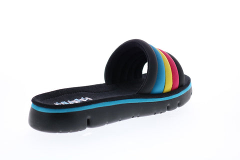 Camper TWS K200905-001 Womens Black Leather Slip On Slides Sandals Shoes