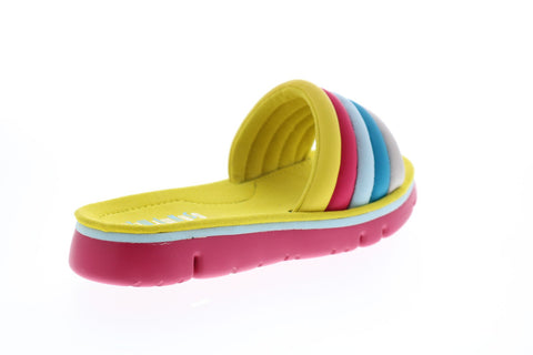 Camper TWS K200905-002 Womens Yellow Synthetic Slip On Slides Sandals Shoes