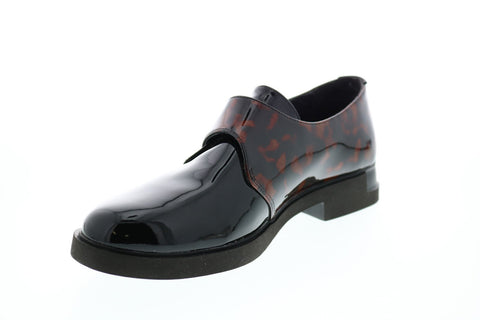 Camper TWS K200914-001 Womens Black Patent Leather Loafers Boat Shoes