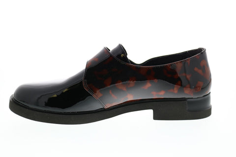 Camper TWS K200914-001 Womens Black Patent Leather Loafers Boat Shoes