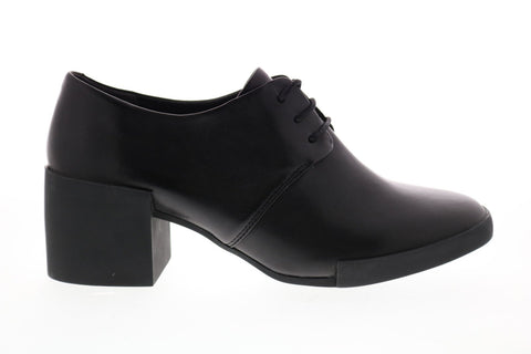 Camper Lotta K200917-001 Womens Black Leather Lace Up Heels Pumps Shoes