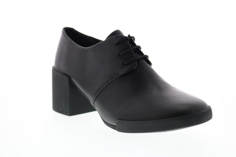 Camper Lotta K200917-001 Womens Black Leather Lace Up Heels Pumps Shoes