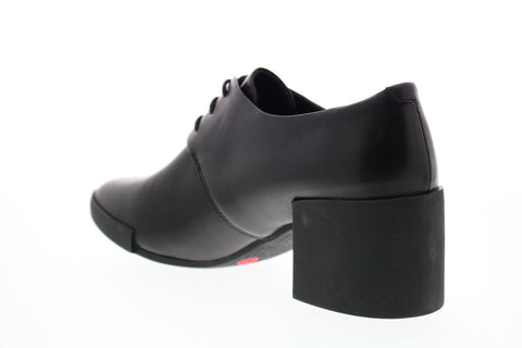 Camper Lotta K200917-001 Womens Black Leather Lace Up Heels Pumps Shoes