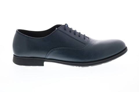 Camper Mil K200918-005 Womens Gray Leather Lace Up Flats Oxford Shoes