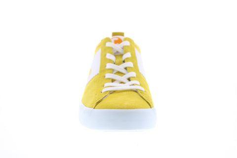 Camper Imar Copa K200929-010 Womens Yellow Suede Euro Sneakers Shoes