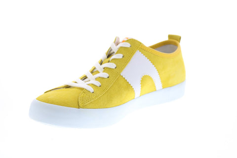 Camper Imar Copa K200929-010 Womens Yellow Suede Euro Sneakers Shoes
