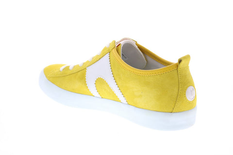 Camper Imar Copa K200929-010 Womens Yellow Suede Euro Sneakers Shoes