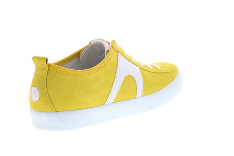 Camper Imar Copa K200929-010 Womens Yellow Suede Euro Sneakers Shoes
