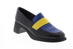 Camper TWS K200939-001 Womens Black Blue Leather Pumps Heels Shoes
