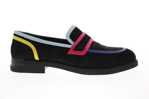 Camper TWS K200940-001 Womens Black Suede Loafers & Slip Ons Boat Shoes