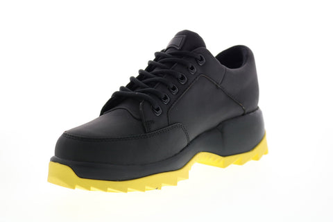 Camper Helix K200944-001 Womens Black Leather Euro Sneakers Shoes