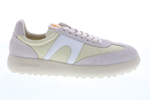 Camper Pelotas Fiesta K200975-007 Womens Beige Suede Euro Sneakers Shoes