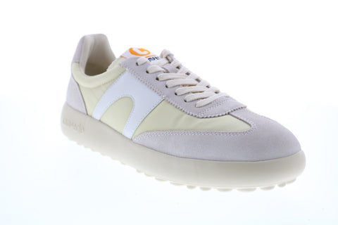 Camper Pelotas Fiesta K200975-007 Womens Beige Suede Euro Sneakers Shoes