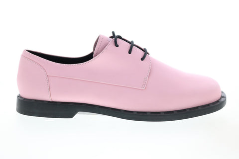Camper Juddie K200977-002 Womens Pink Leather Lace Up Oxford Flats Shoes