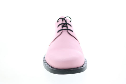 Camper Juddie K200977-002 Womens Pink Leather Lace Up Oxford Flats Shoes