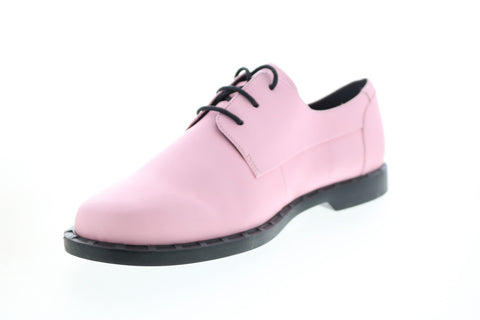Camper Juddie K200977-002 Womens Pink Leather Lace Up Oxford Flats Shoes
