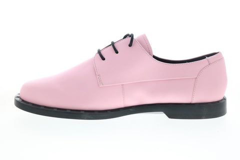 Camper Juddie K200977-002 Womens Pink Leather Lace Up Oxford Flats Shoes