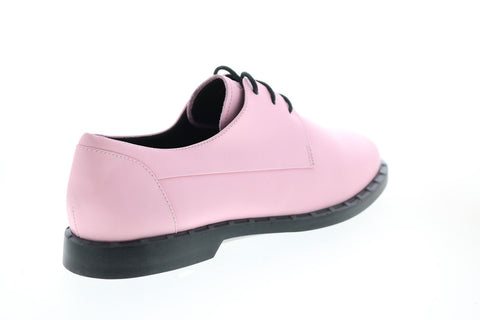 Camper Juddie K200977-002 Womens Pink Leather Lace Up Oxford Flats Shoes