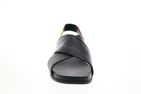 Camper Tws K201006-004 Womens Black Leather Slip On Strap Sandals Shoes