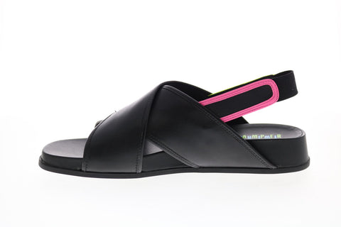 Camper Tws K201006-004 Womens Black Leather Slip On Strap Sandals Shoes