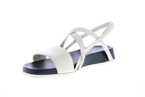 Camper Atonika K201009-004 Womens Beige Leather Strap Flats Slingback Shoes