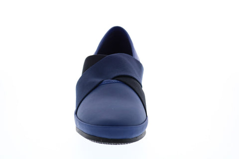 Camper Alright K201014-003 Womens Blue Leather Slip On Heels Pumps Shoes