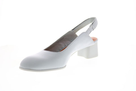 Camper Katie K201016-002 Womens Gray Leather Strap Pumps Heels Shoes