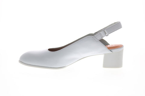 Camper Katie K201016-002 Womens Gray Leather Strap Pumps Heels Shoes