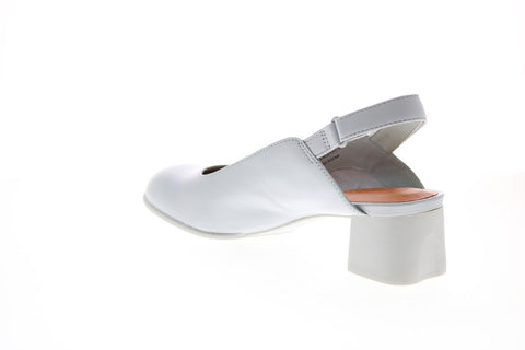 Camper Katie K201016-002 Womens Gray Leather Strap Pumps Heels Shoes