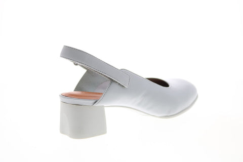 Camper Katie K201016-002 Womens Gray Leather Strap Pumps Heels Shoes