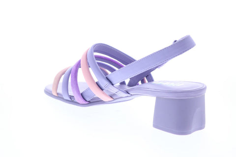 Camper Tws K201024-001 Womens Purple Leather Slip On Slingback Sandals Shoes