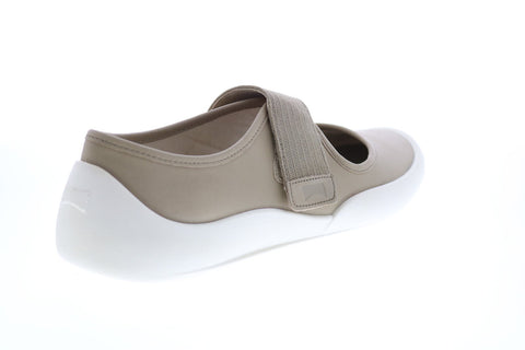 Camper Sako K201058-002 Womens Beige Leather Strap Ballet Flats Shoes