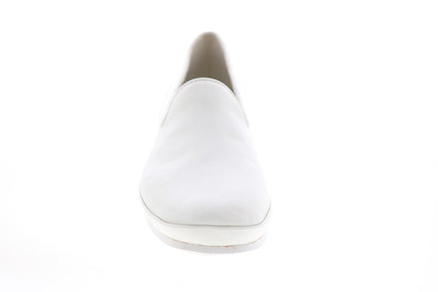 Camper Tws K201122-002 Womens White Leather Slip On Pumps Heels Shoes