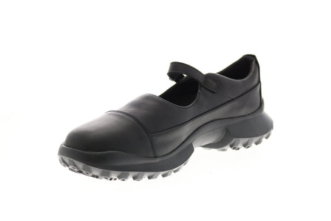 Camper Crclr K201132-001 Womens Black Leather Strap Mary Jane Flats Shoes