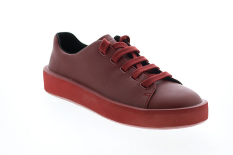 Camper Courb K201175-002 Womens Brown Leather Lace Up Euro Sneakers Shoes