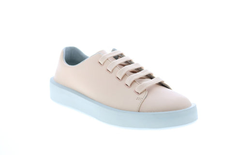 Camper Courb K201175-005 Womens Beige Leather Lace Up Euro Sneakers Shoes