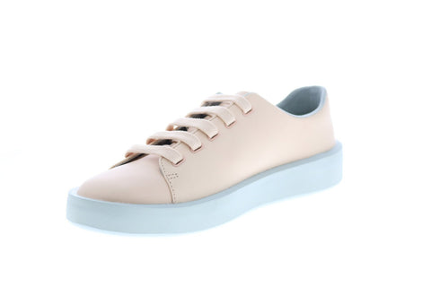 Camper Courb K201175-005 Womens Beige Leather Lace Up Euro Sneakers Shoes