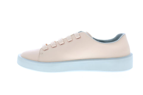Camper Courb K201175-005 Womens Beige Leather Lace Up Euro Sneakers Shoes