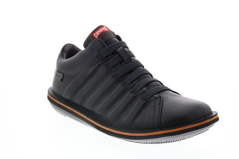 Camper Beetle K300005-011 Mens Black Leather Lace Up Euro Sneakers Shoes