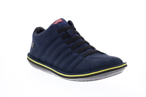 Camper Beetle K300005-016 Mens Blue Suede Lace Up Euro Sneakers Shoes